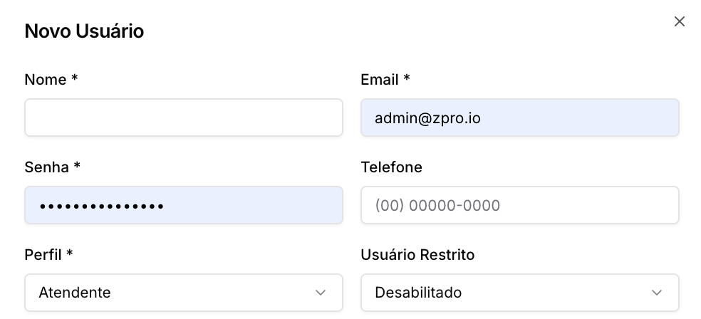 Usuários — Administração - Painel Admin