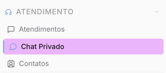 Chat Privado — Atendimento