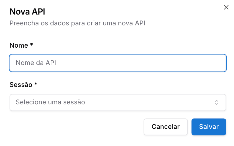 API — Configuração