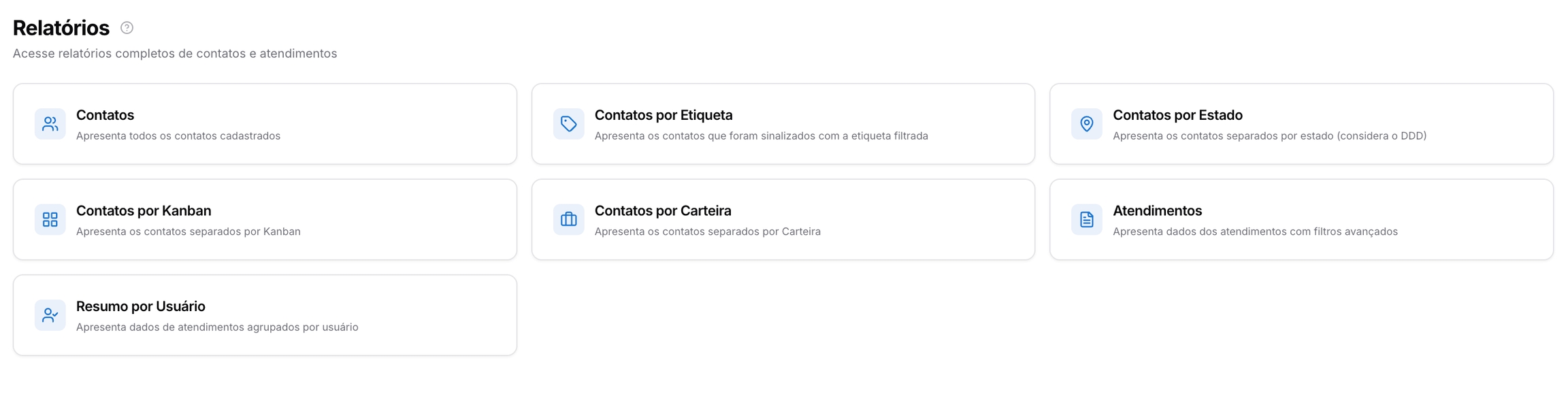 Relatórios — Análises e Registros