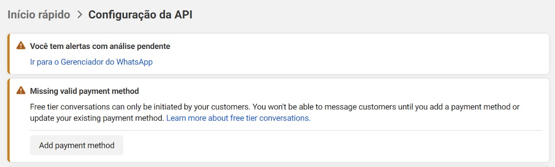 Como configurar a API Oficial do WhatsApp (WABA) — Canais de comunicação