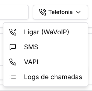 Detalhes do contato — Tela de Atendimento