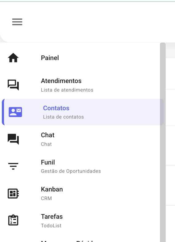 Restrição de Acesso a Contatos — Contatos