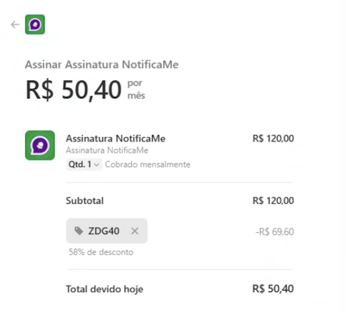 Hub NotificaMe (Face, Insta, WebChat e Email) — Canais de comunicação