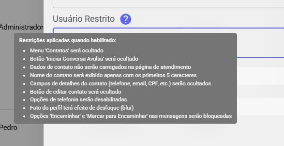 Restrição de Acesso a Contatos — Contatos