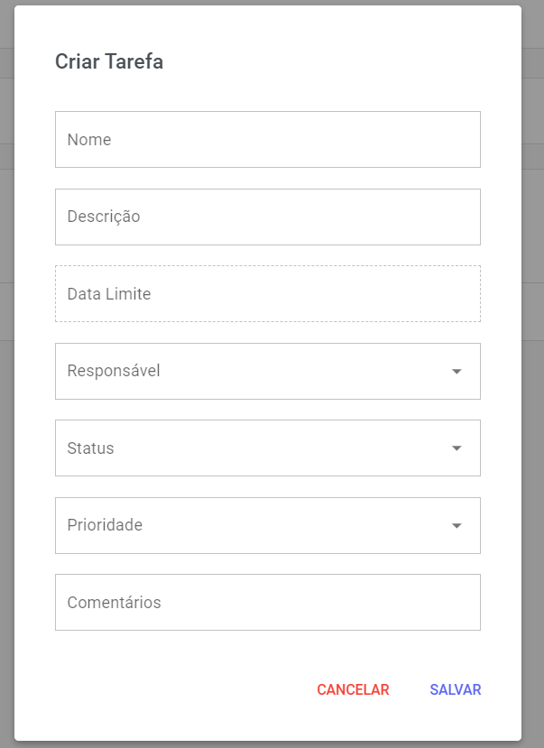 Tarefas — Gestão