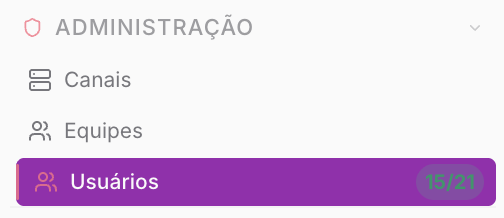 Usuários — Administração - Painel Admin