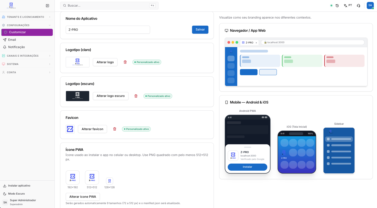 Notificações Aplicativo (web push) — Ferramentas Adicionais e Integracoes