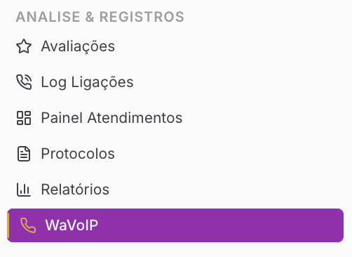 WaVoIP — Análises e Registros