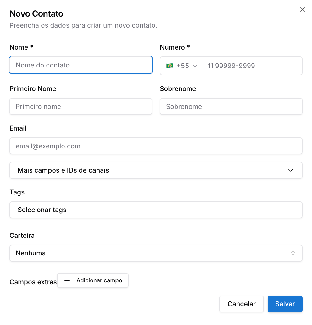 Contatos — Atendimento