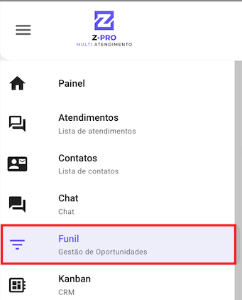 1. Configurando seus Funis e Etapas — Funil de oportunidades