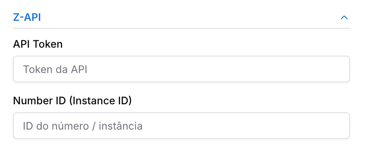 Whatsapp Z-API — Canais de comunicação