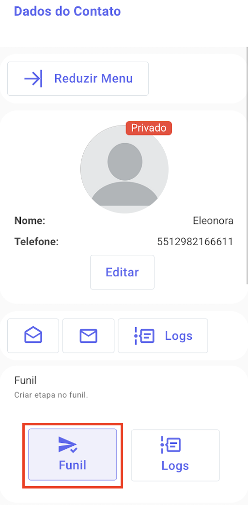 2. Criando uma nova oportunidade — Funil de oportunidades