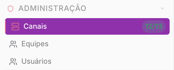 Como conectar um canal (sessão/número) — Canais de comunicação