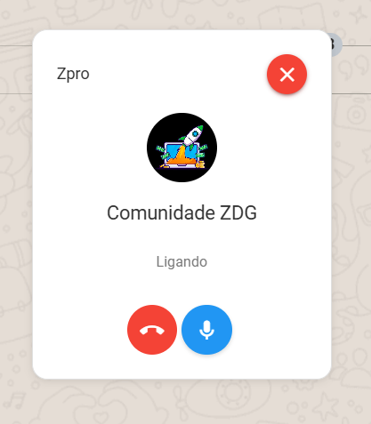 Atendimentos via Ligação (Wavoip) — Tela de Atendimento