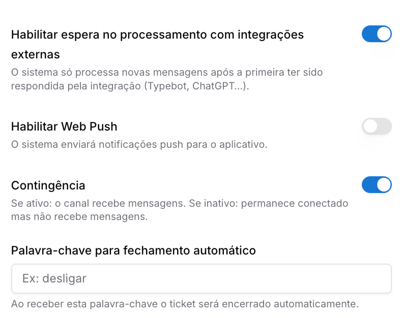 Como conectar um canal (sessão/número) — Canais de comunicação