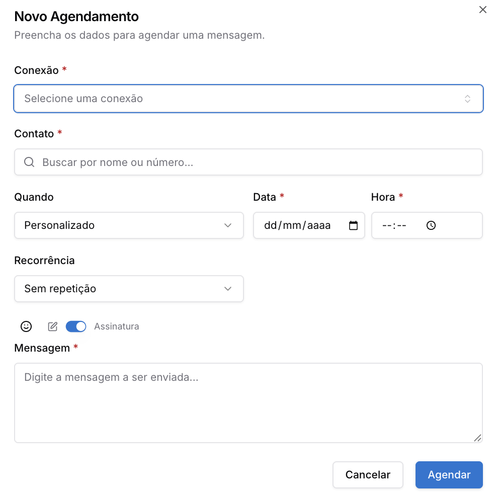 Agendamentos — Automação
